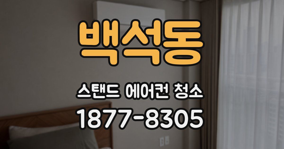 백석동 스탠드 에어컨 청소