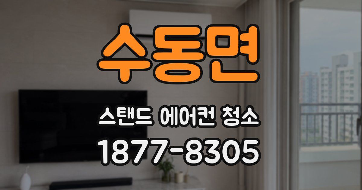 수동면 스탠드 에어컨 청소