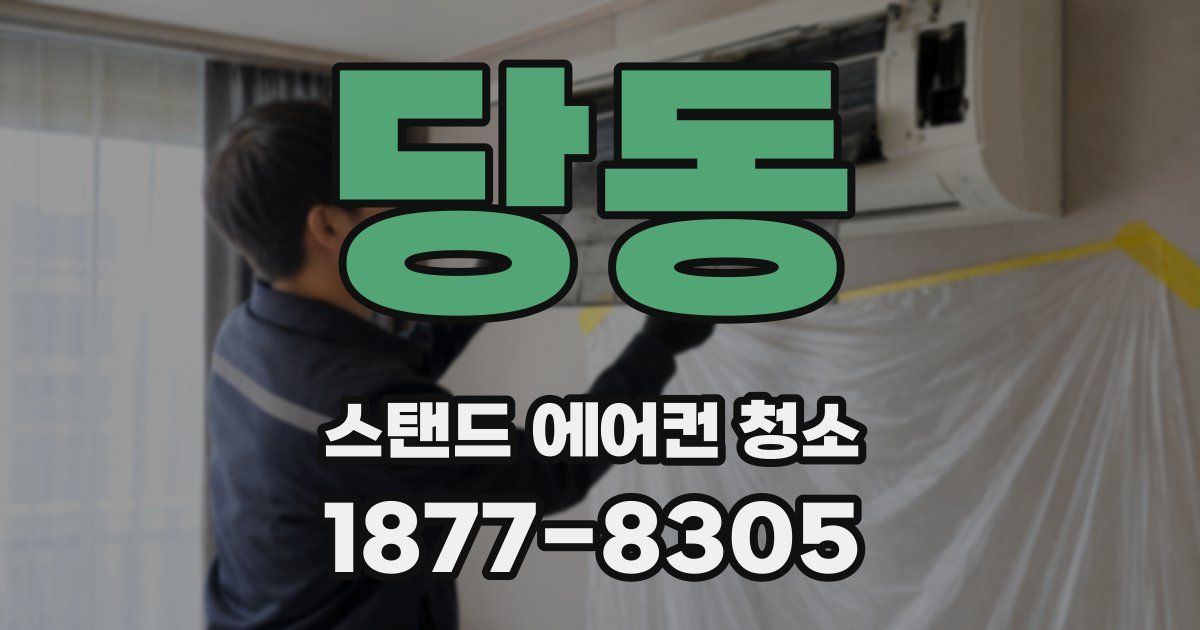 당동 스탠드 에어컨 청소