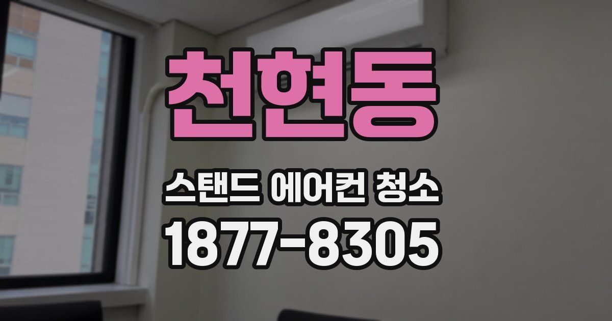 천현동 스탠드 에어컨 청소