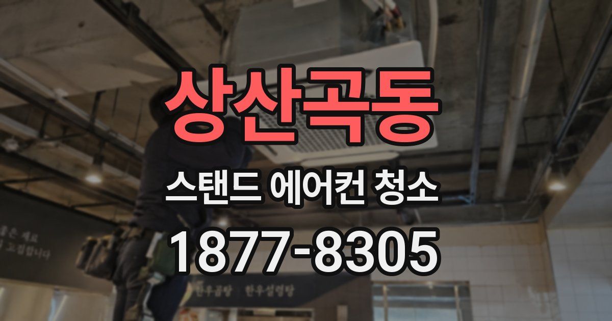 상산곡동 스탠드 에어컨 청소