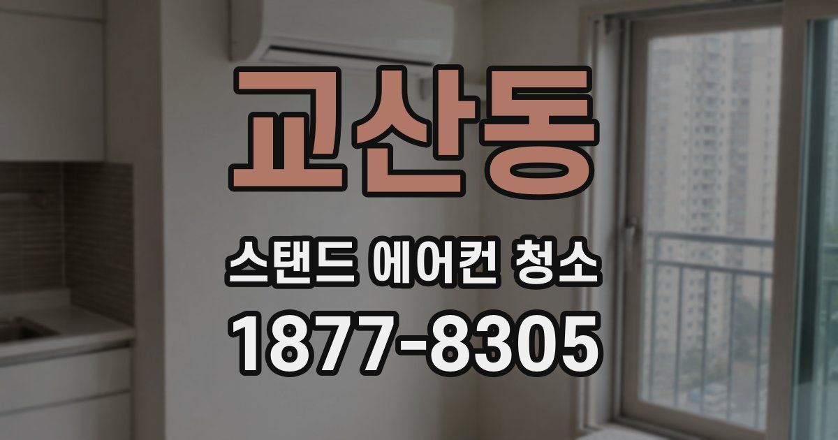 교산동 스탠드 에어컨 청소