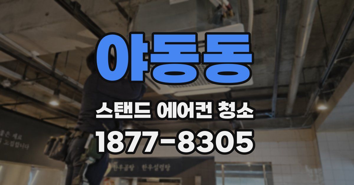 야동동 스탠드 에어컨 청소