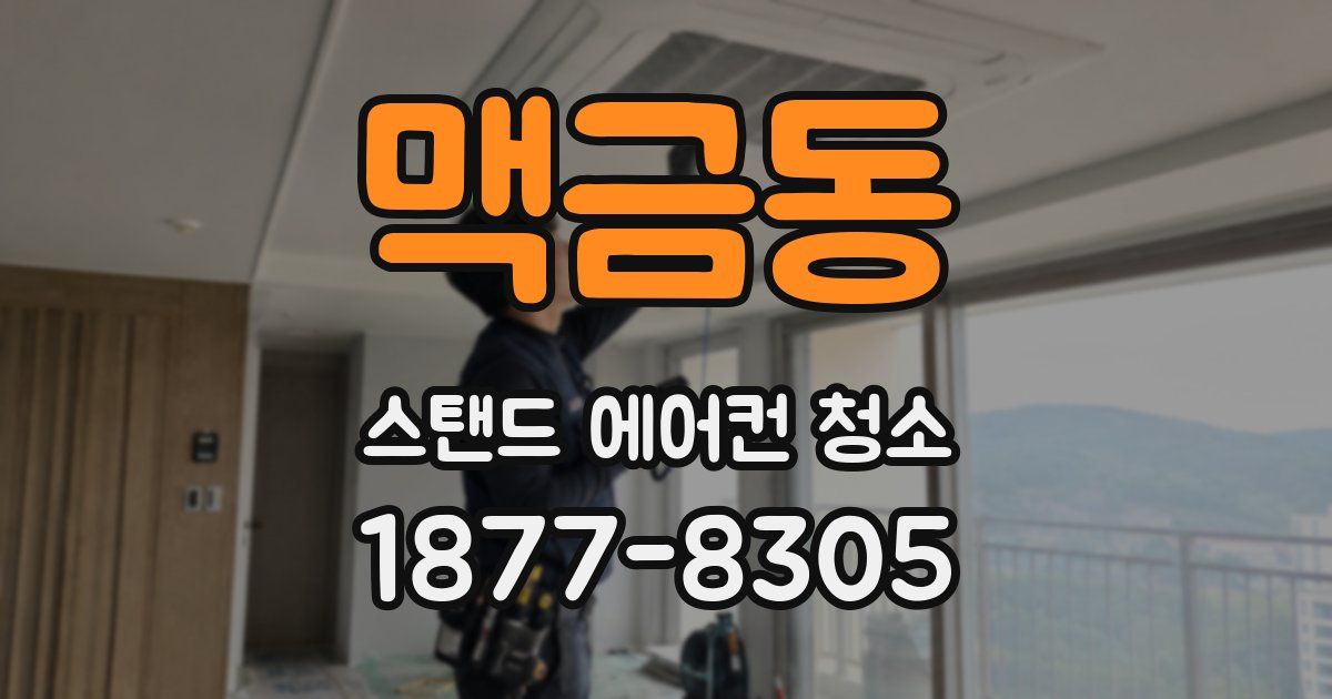 맥금동 스탠드 에어컨 청소