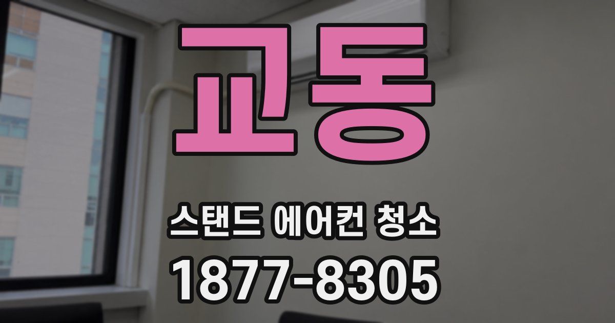 교동 스탠드 에어컨 청소