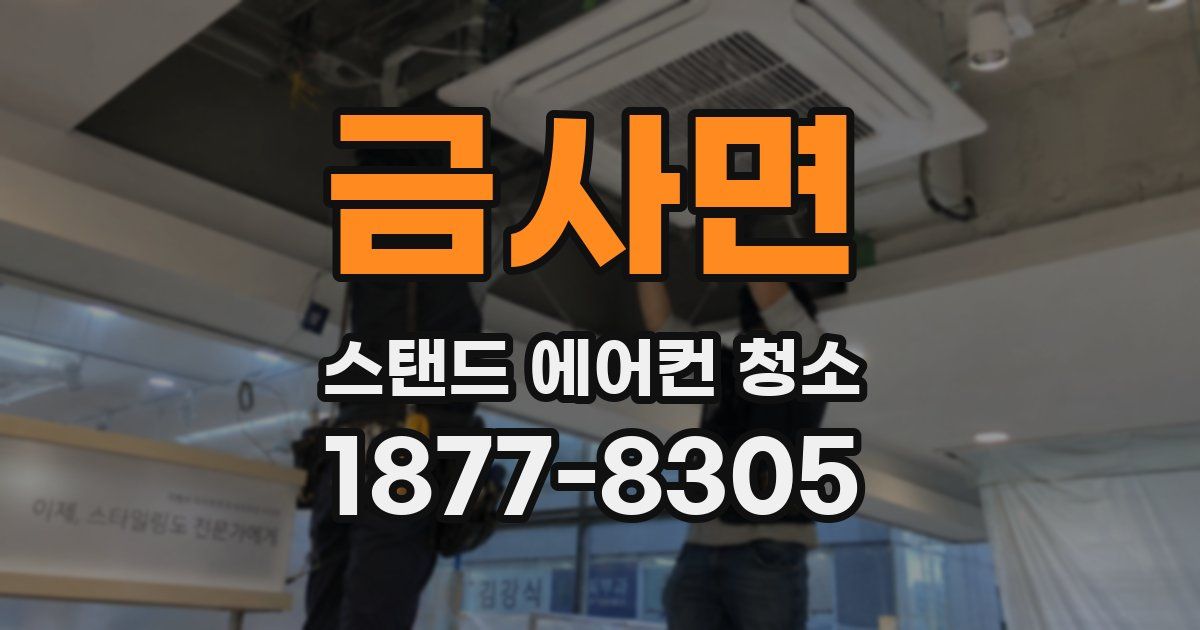 금사면 스탠드 에어컨 청소