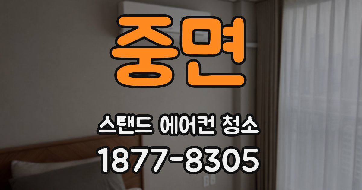 중면 스탠드 에어컨 청소