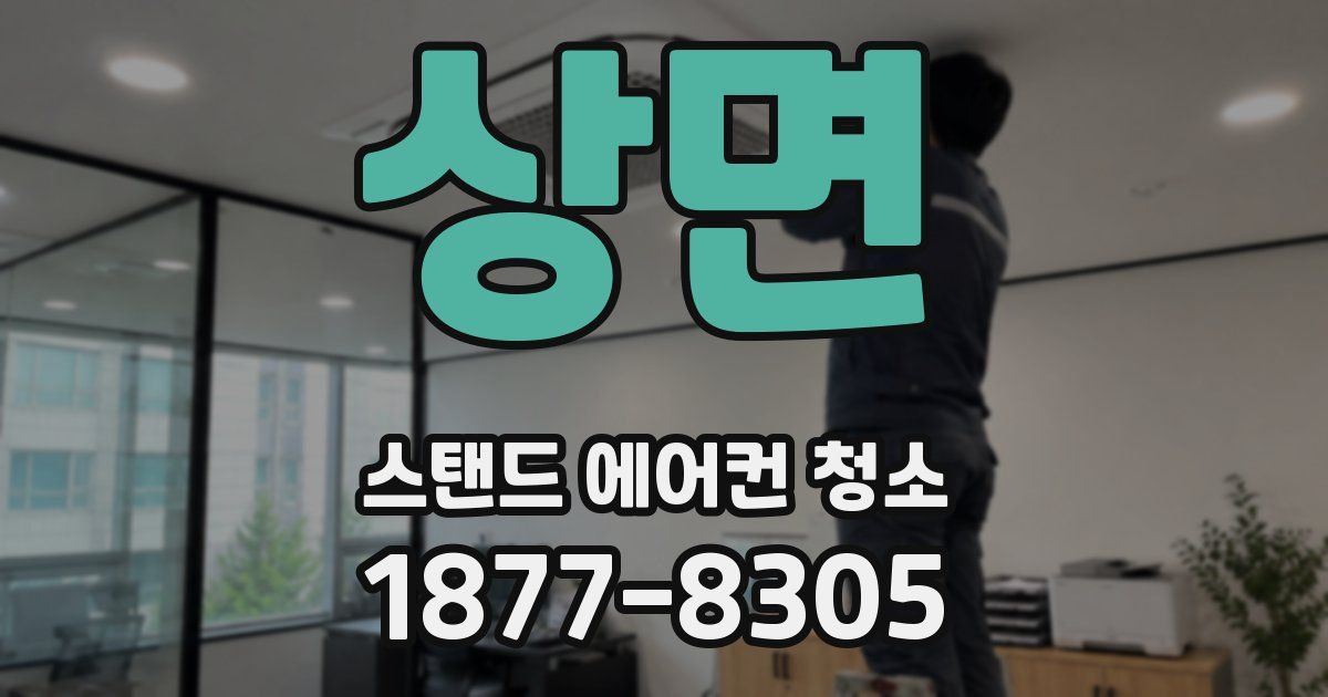 상면 스탠드 에어컨 청소
