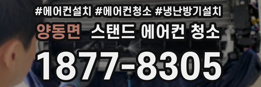 양동면 스탠드 에어컨 청소