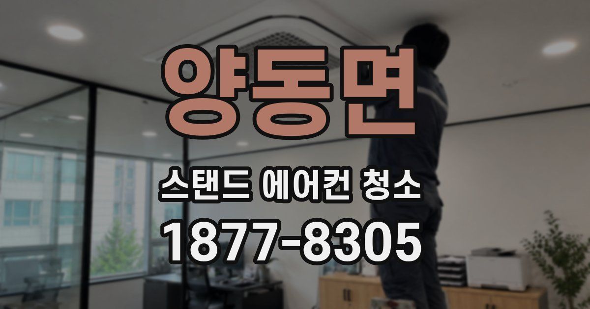 양동면 스탠드 에어컨 청소