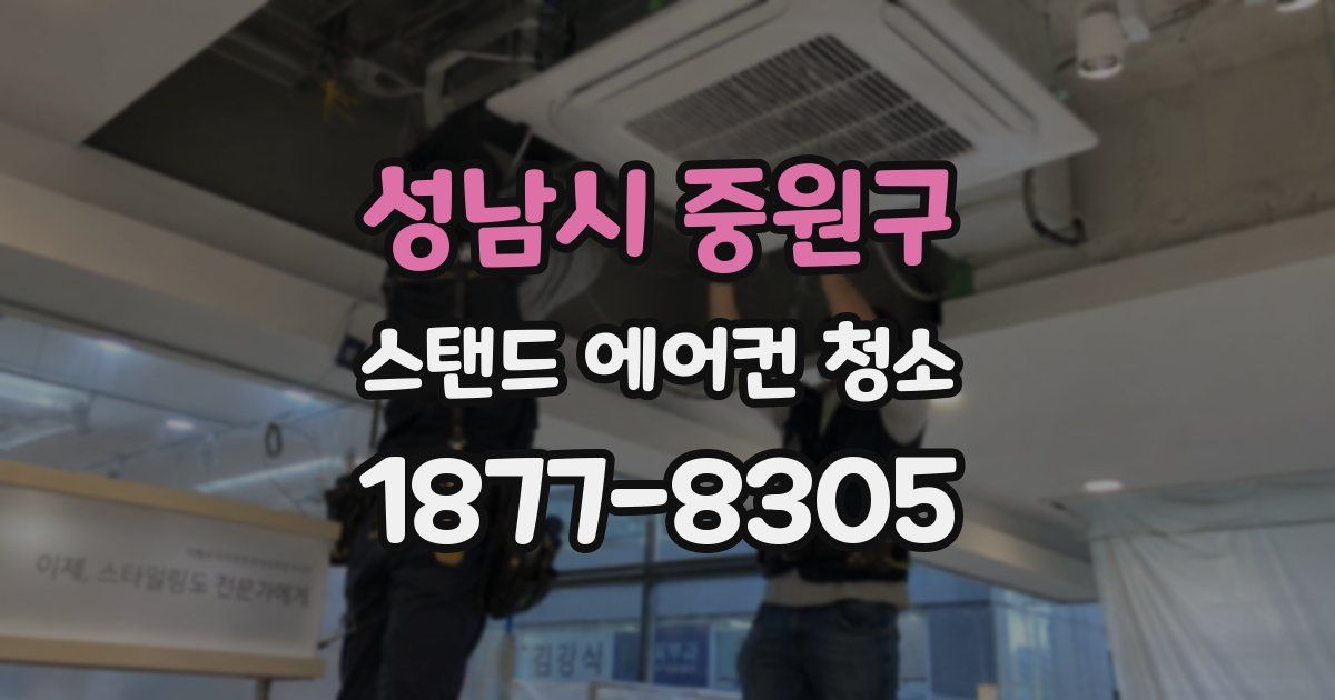 성남시 중원구 스탠드 에어컨 청소