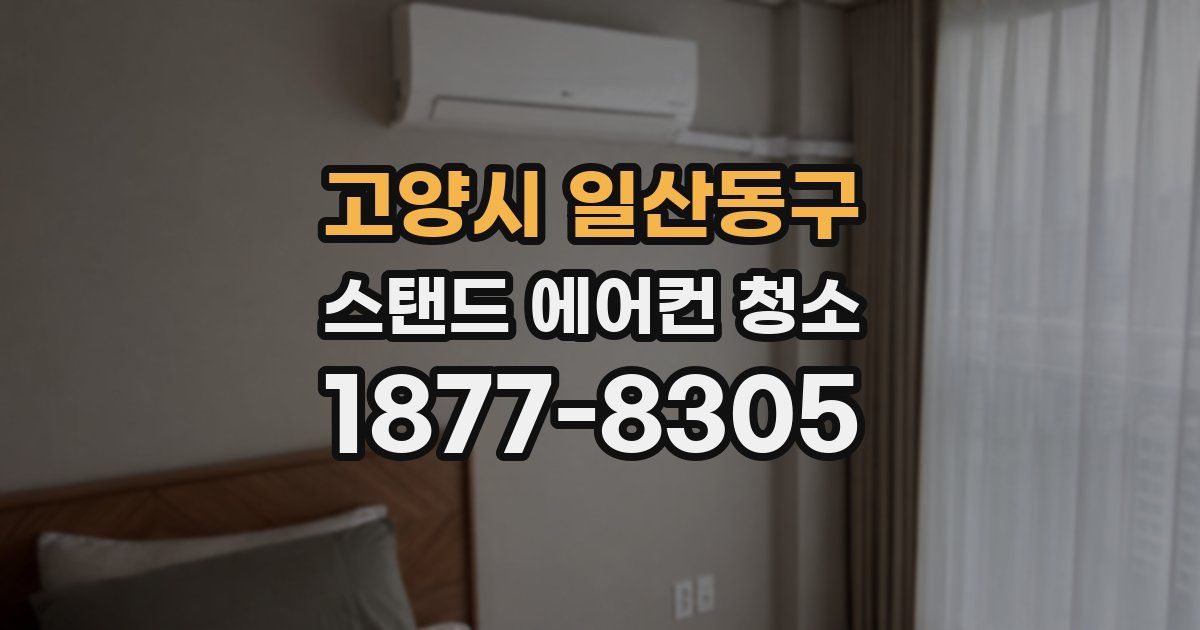 고양시 일산동구 스탠드 에어컨 청소