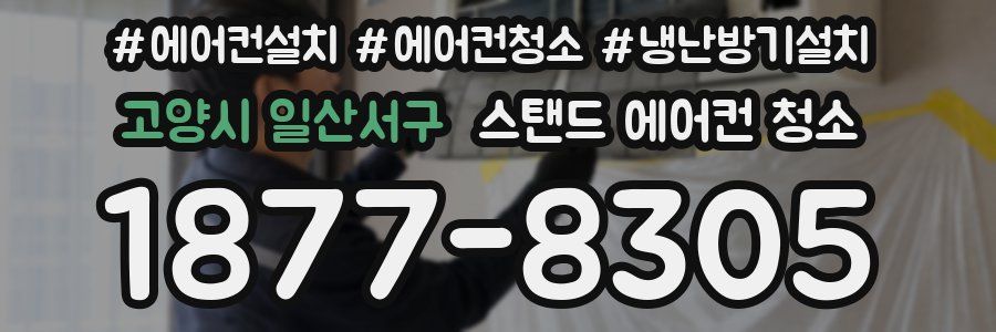 고양시 일산서구 스탠드 에어컨 청소