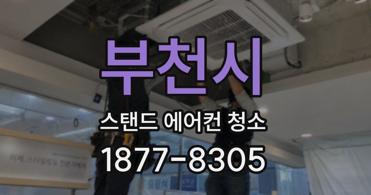 부천시 스탠드 에어컨 청소