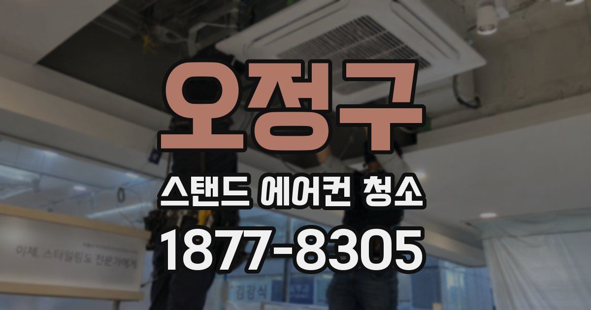 오정구 스탠드 에어컨 청소