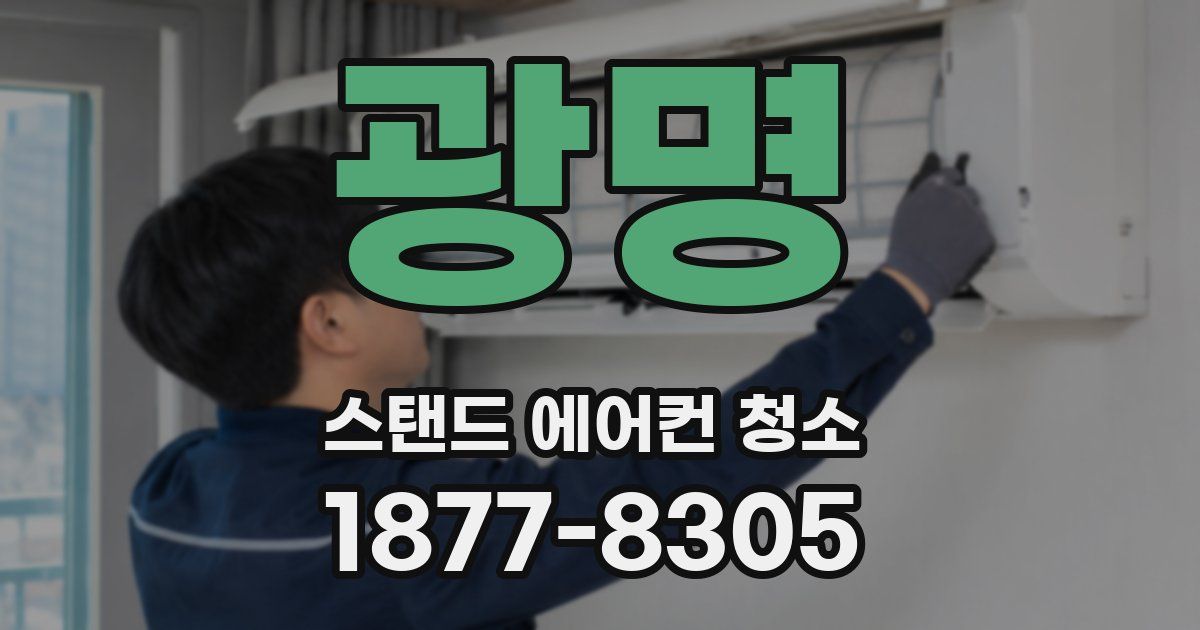 광명 스탠드 에어컨 청소