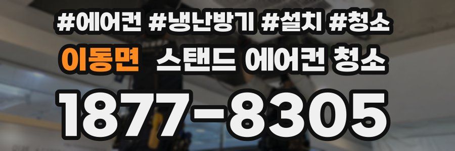 이동면 스탠드 에어컨 청소