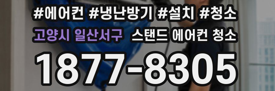 고양시 일산서구 스탠드 에어컨 청소
