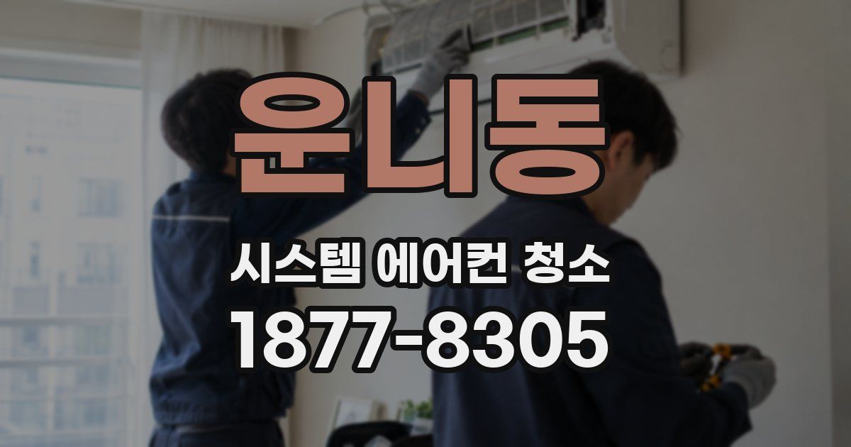 운니동 시스템 에어컨 청소