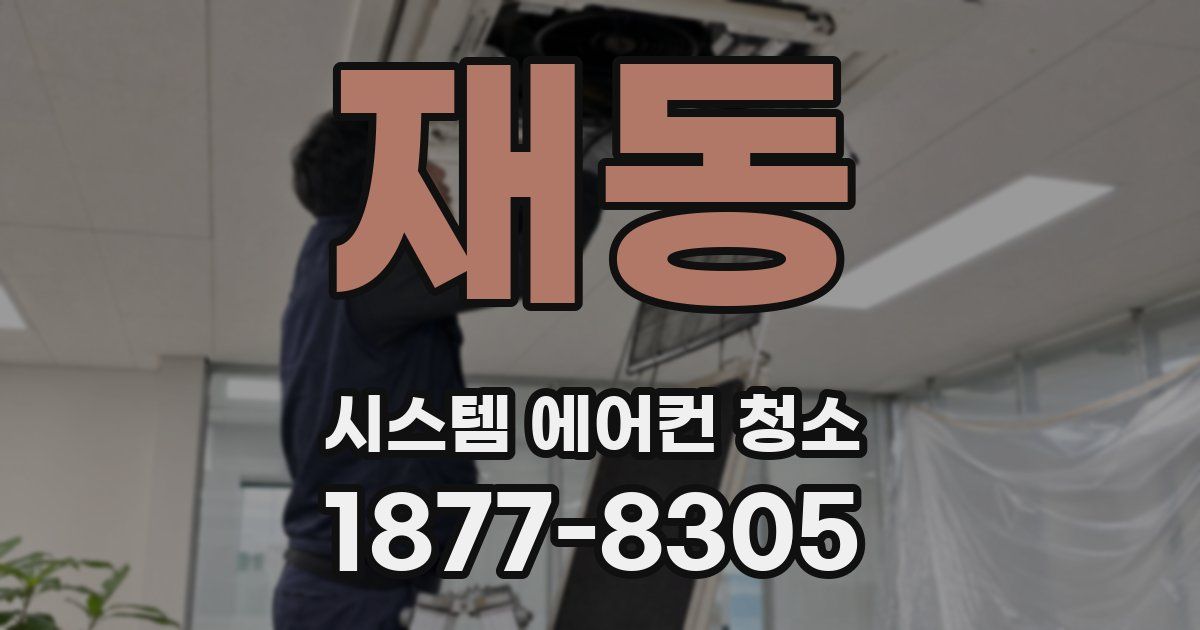 재동 시스템 에어컨 청소