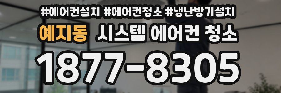 예지동 시스템 에어컨 청소