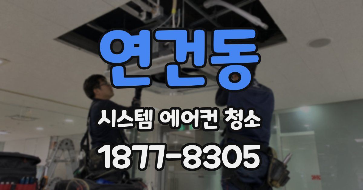 연건동 시스템 에어컨 청소