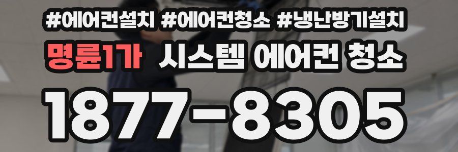 명륜1가 시스템 에어컨 청소