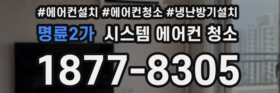명륜2가 시스템 에어컨 청소
