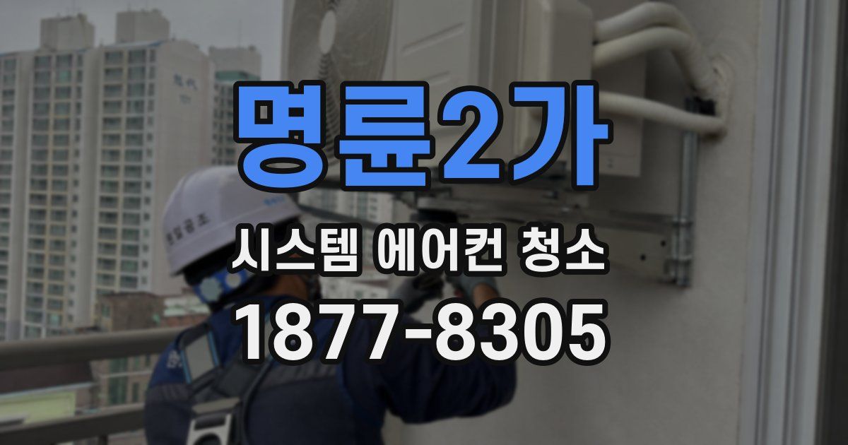 명륜2가 시스템 에어컨 청소