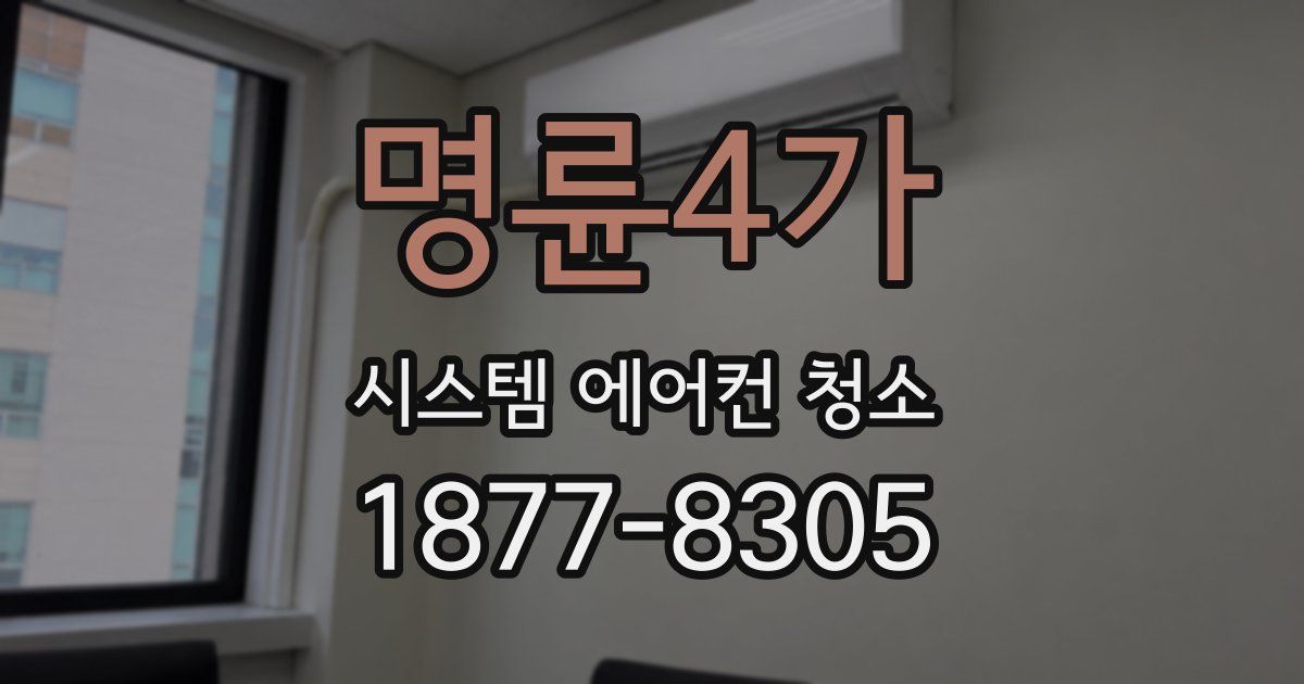 명륜4가 시스템 에어컨 청소