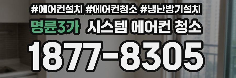명륜3가 시스템 에어컨 청소