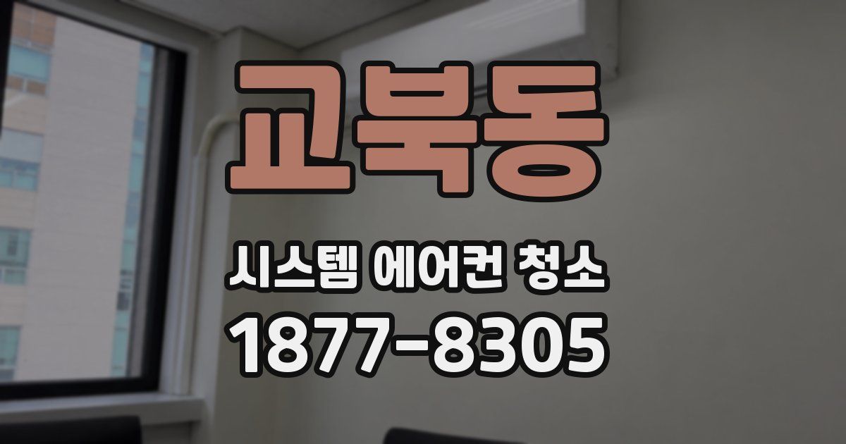 교북동 시스템 에어컨 청소