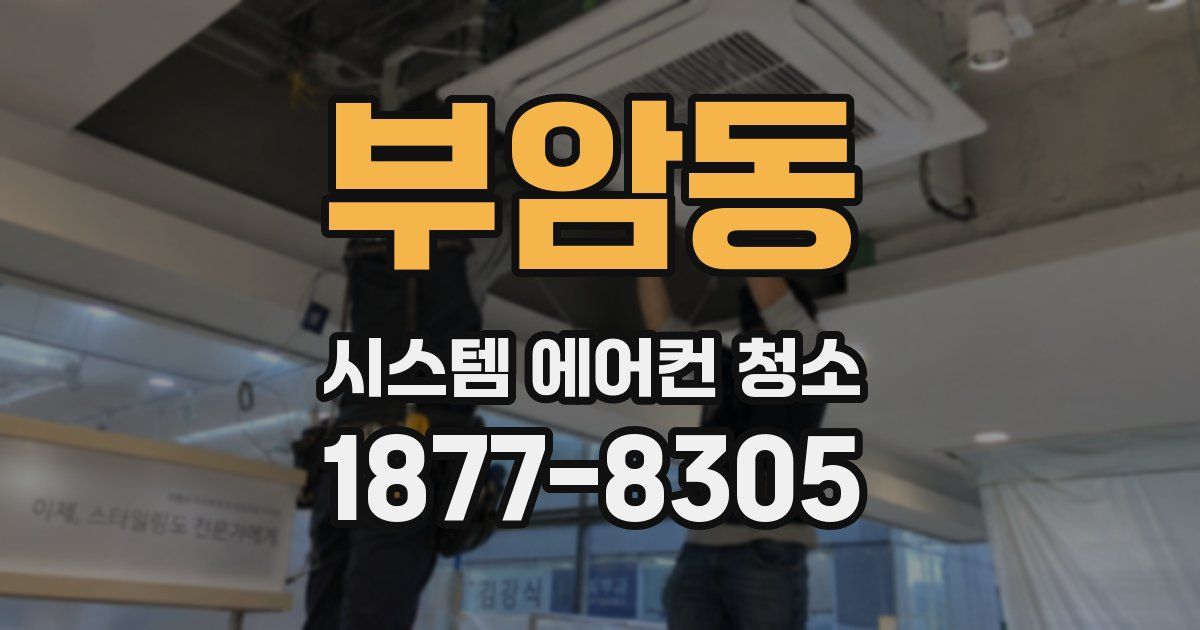 부암동 시스템 에어컨 청소