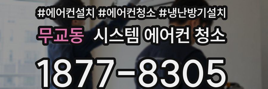 무교동 시스템 에어컨 청소
