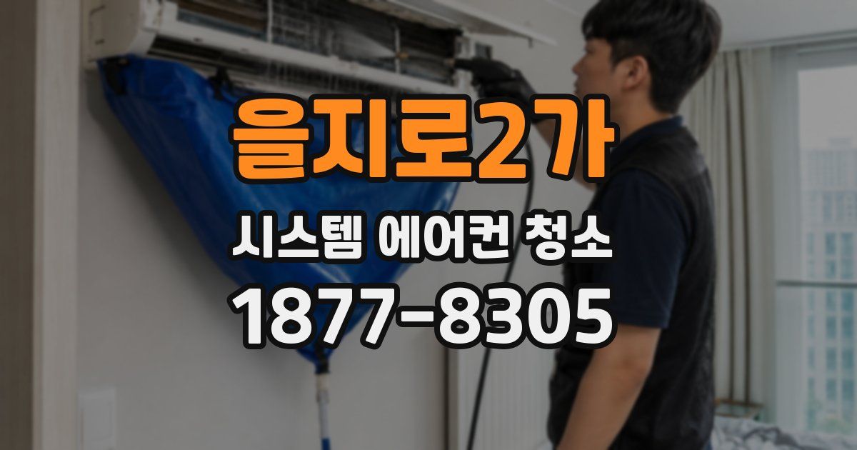 을지로2가 시스템 에어컨 청소