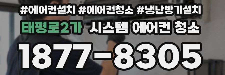 태평로2가 시스템 에어컨 청소