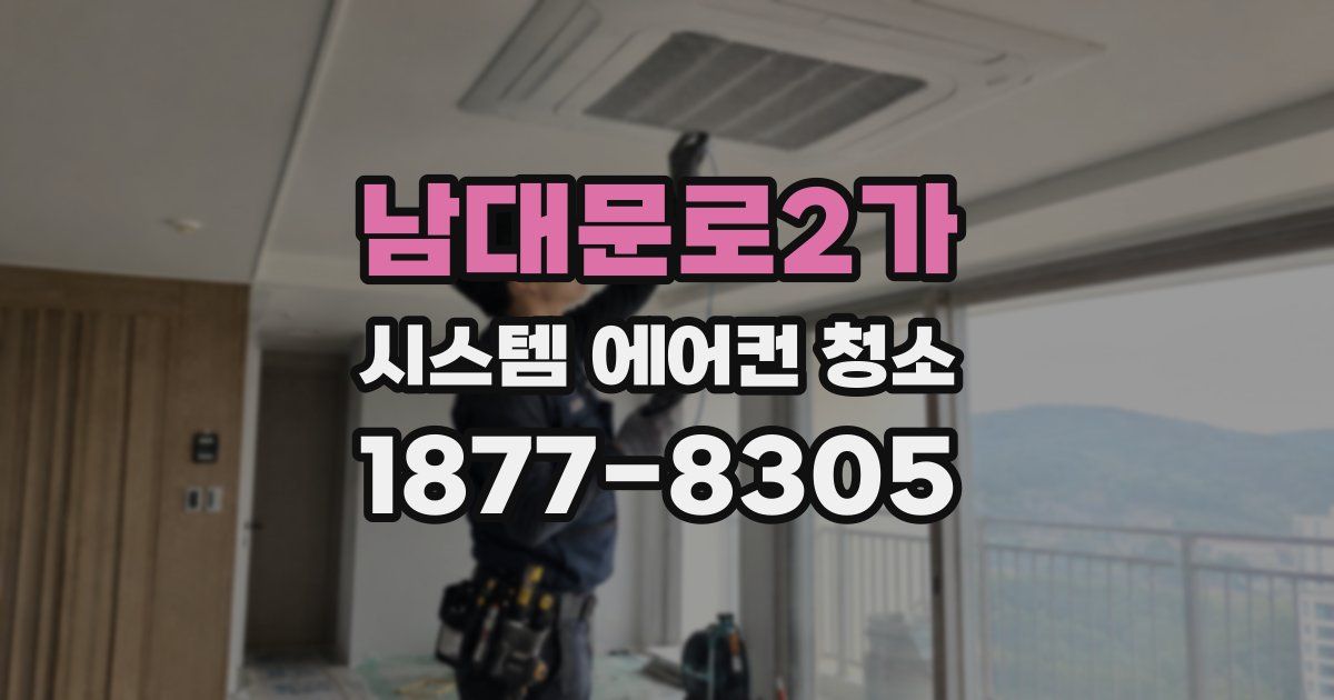 남대문로2가 시스템 에어컨 청소