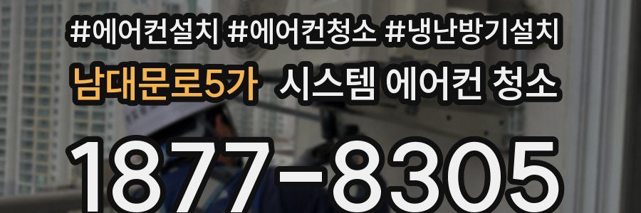 남대문로5가 시스템 에어컨 청소