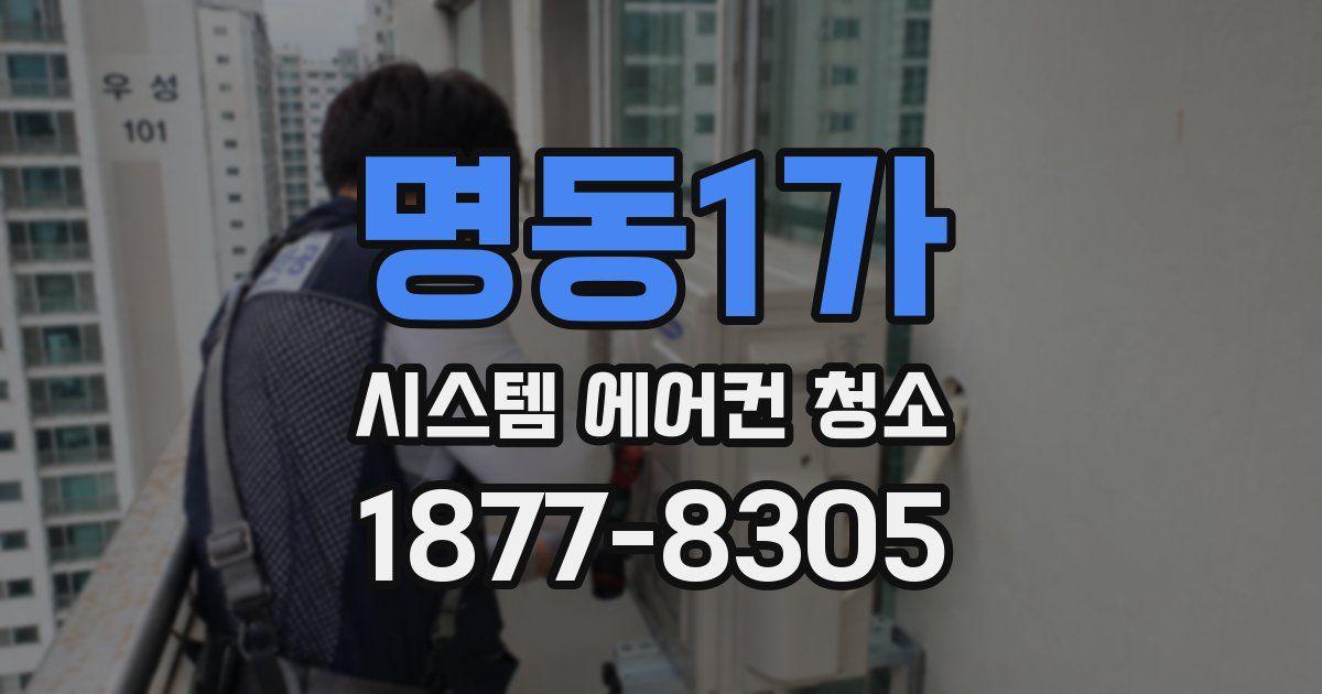 명동1가 시스템 에어컨 청소