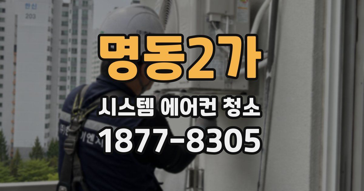 명동2가 시스템 에어컨 청소