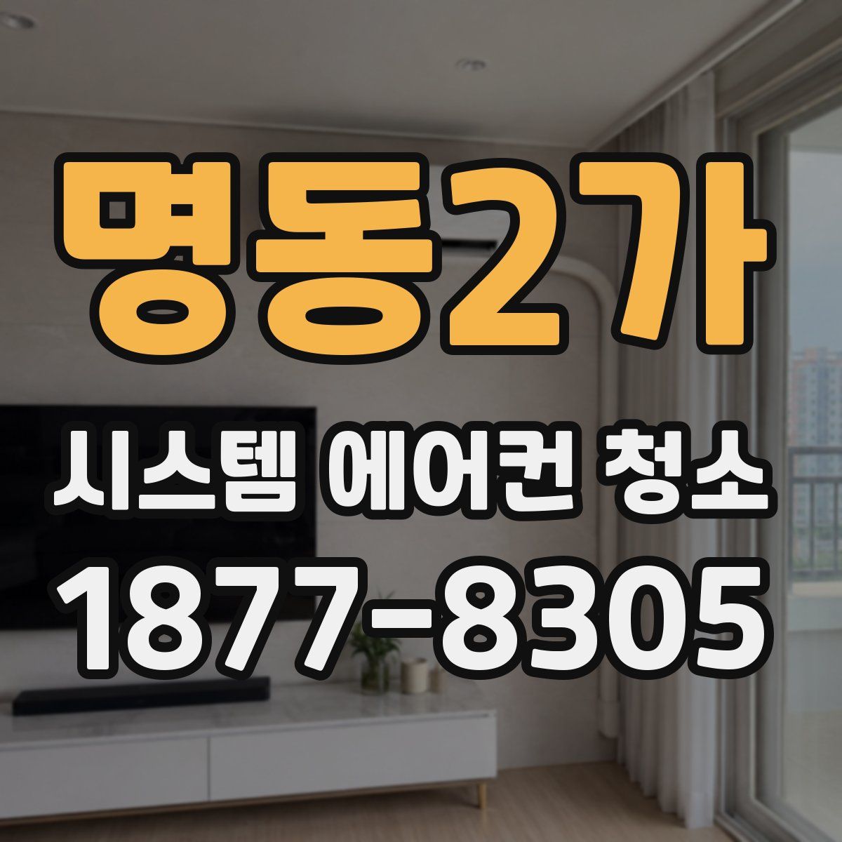 명동2가 시스템 에어컨 청소