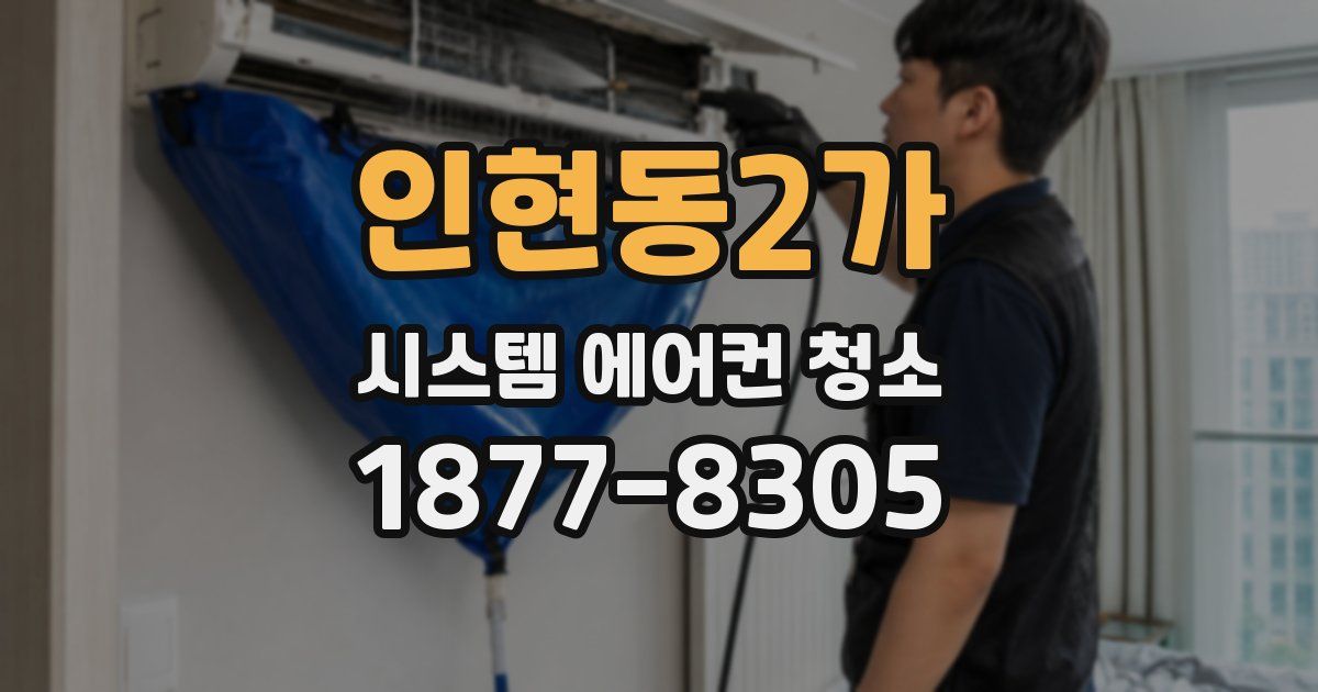 인현동2가 시스템 에어컨 청소