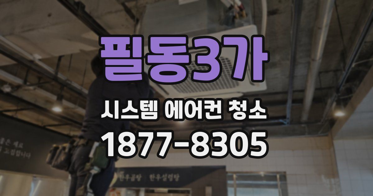필동3가 시스템 에어컨 청소