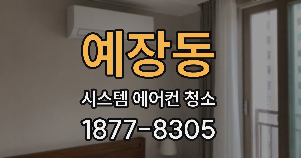 예장동 시스템 에어컨 청소