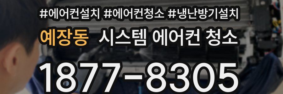 예장동 시스템 에어컨 청소