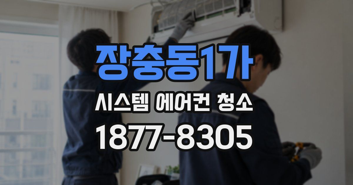 장충동1가 시스템 에어컨 청소