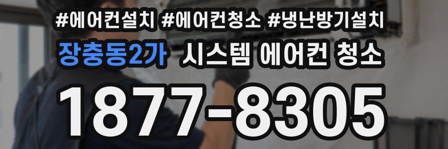 장충동2가 시스템 에어컨 청소