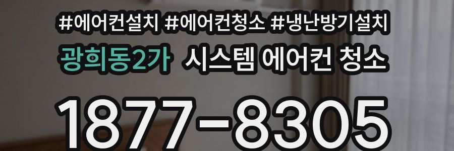 광희동2가 시스템 에어컨 청소