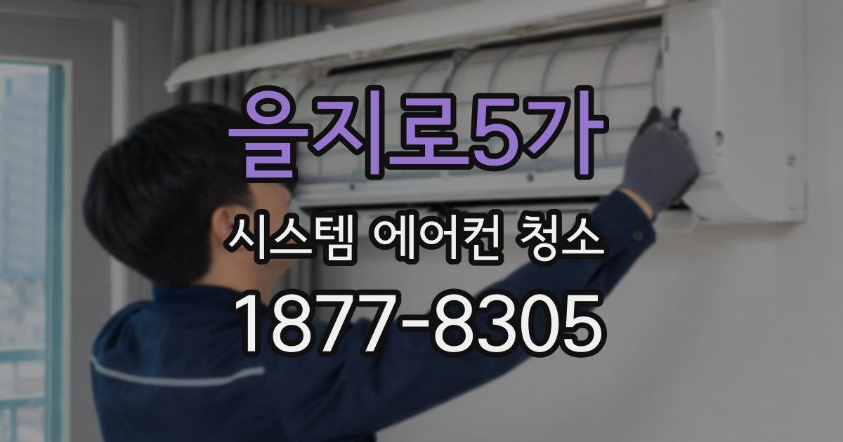 을지로5가 시스템 에어컨 청소