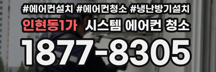 인현동1가 시스템 에어컨 청소